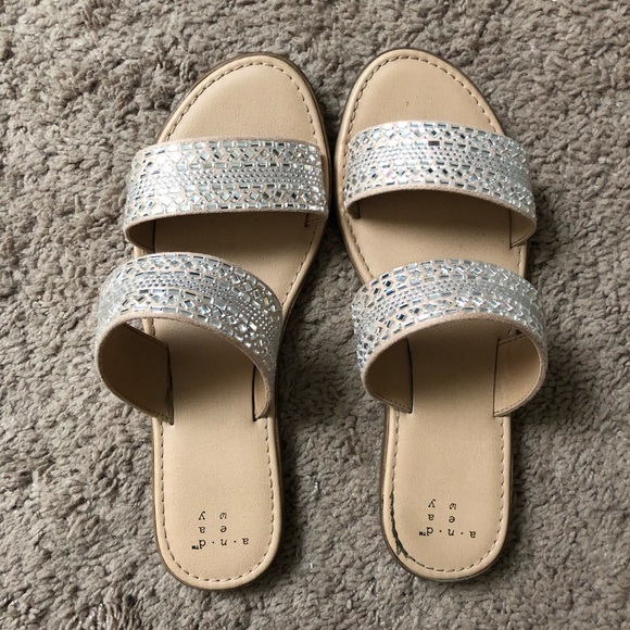 a new day Shoes - Embellished Slide Sandals